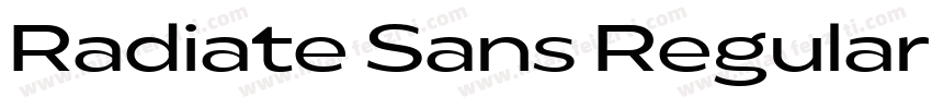 Radiate Sans Regular字体转换